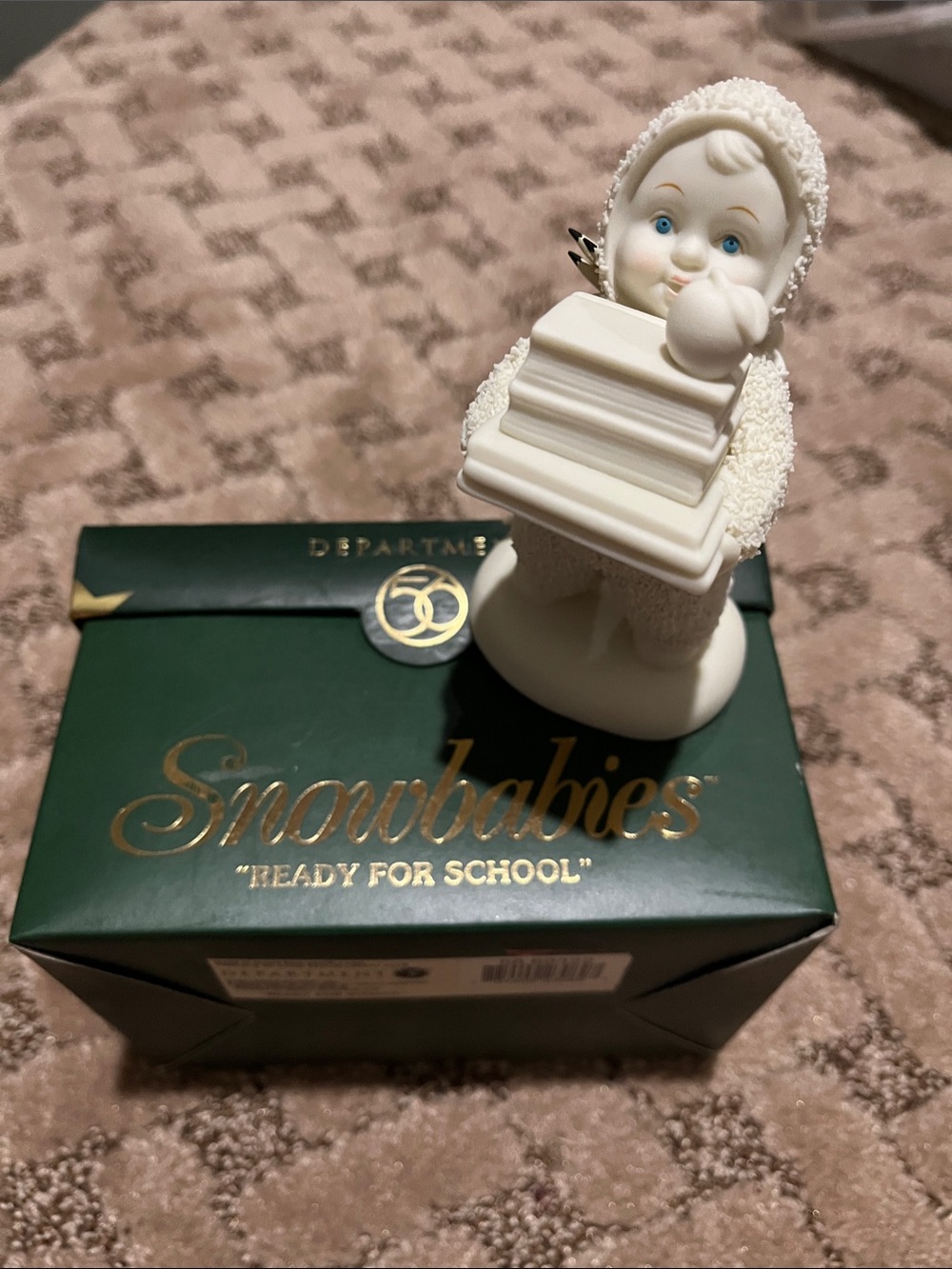 Snowbabies 'Ready for School' Figurine - White